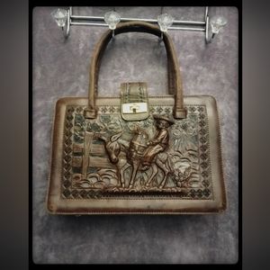 Unique Leather Handbag from Mexico